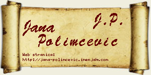 Jana Polimčević vizit kartica